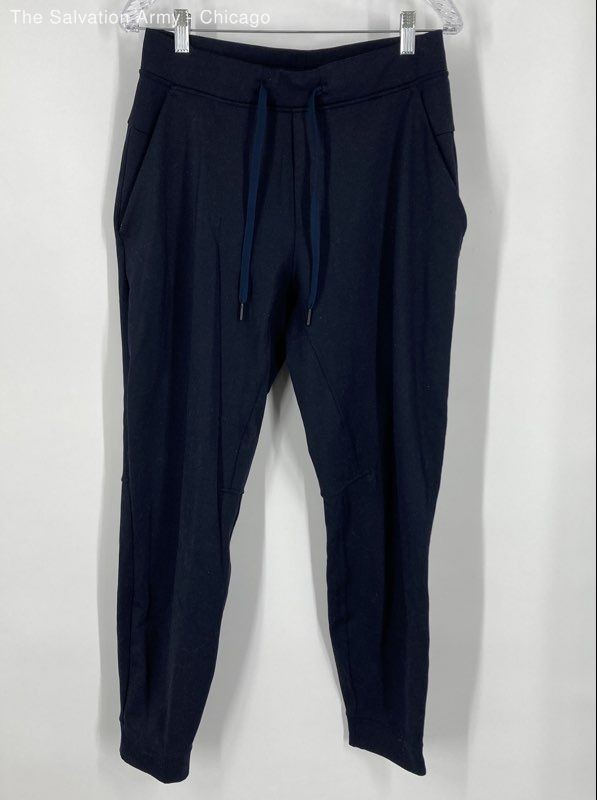 Lululemon Mens Navy Blue Elastic Waist Tapered Leg Jogger Pants Size Medium