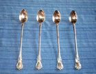 Vintage Towle Sterling Silver Iced Tea Spoons (Set of 4) "Old Master"