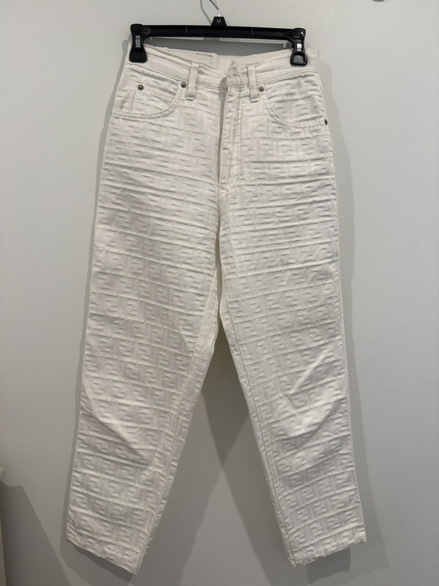 Vintage FENDI JEANS Zucca FF Pants US 28 IT 42 Italy | eBay