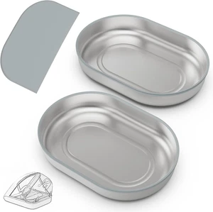 Bol en acier inoxydable pour alimentation automatique de chat micropuce, conception de bague d'étanchéité