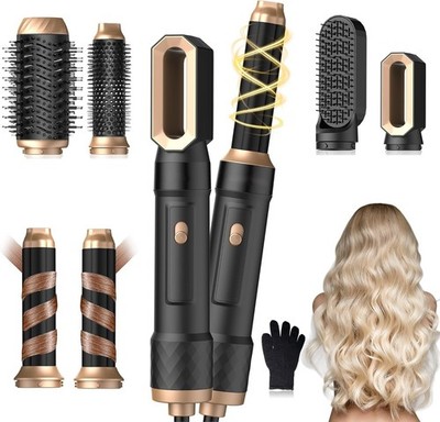 Profi 6 in 1 Airbrush Haarstyler | Haartrockner, Lockenstab, Warmluftbürste, ...