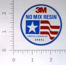 Vintage 3M Company No Mix Resin Limited Edition Coal Mining Sticker Decal