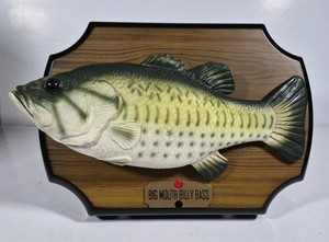 Big Mouth Billy Bass Vintage - Poisson Chantant Parlant Original Gemmy - Vendu Pour Pièces Uniquement