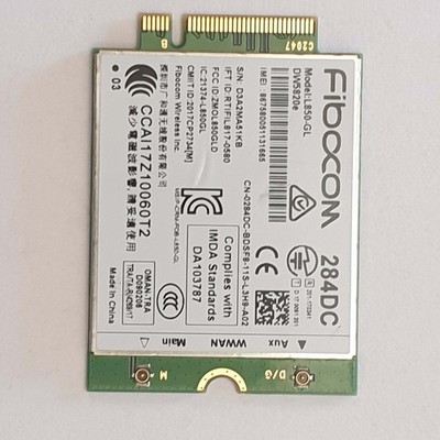 Dell Latitude 5510 WWAN LTE Modul 4G M.2 Mobile Broadband Card