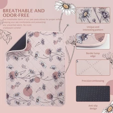 Washable Pee Pads for Dogs, 2 Pack Non-Slip & Waterproof Pack Whelping Pad, R...