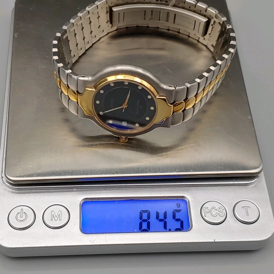 Christian Bernard Paris Watch 29mm Two-Tone Blue Dial Day Date 7 Jewel N3399 - Image 4 of 4