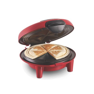 Hamilton Beach Quesadilla Maker, 8'' Round, Makes 6 Wedges, Red