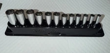 snap-on tools 3/8" drive metric deep socket set 8-19mm chrome 6 point