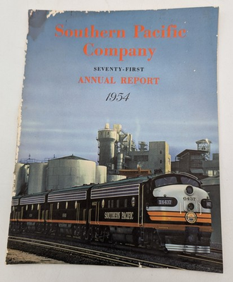 #ad 1954 Southern Pacific Company Railroad 71st Annual Report $19.99