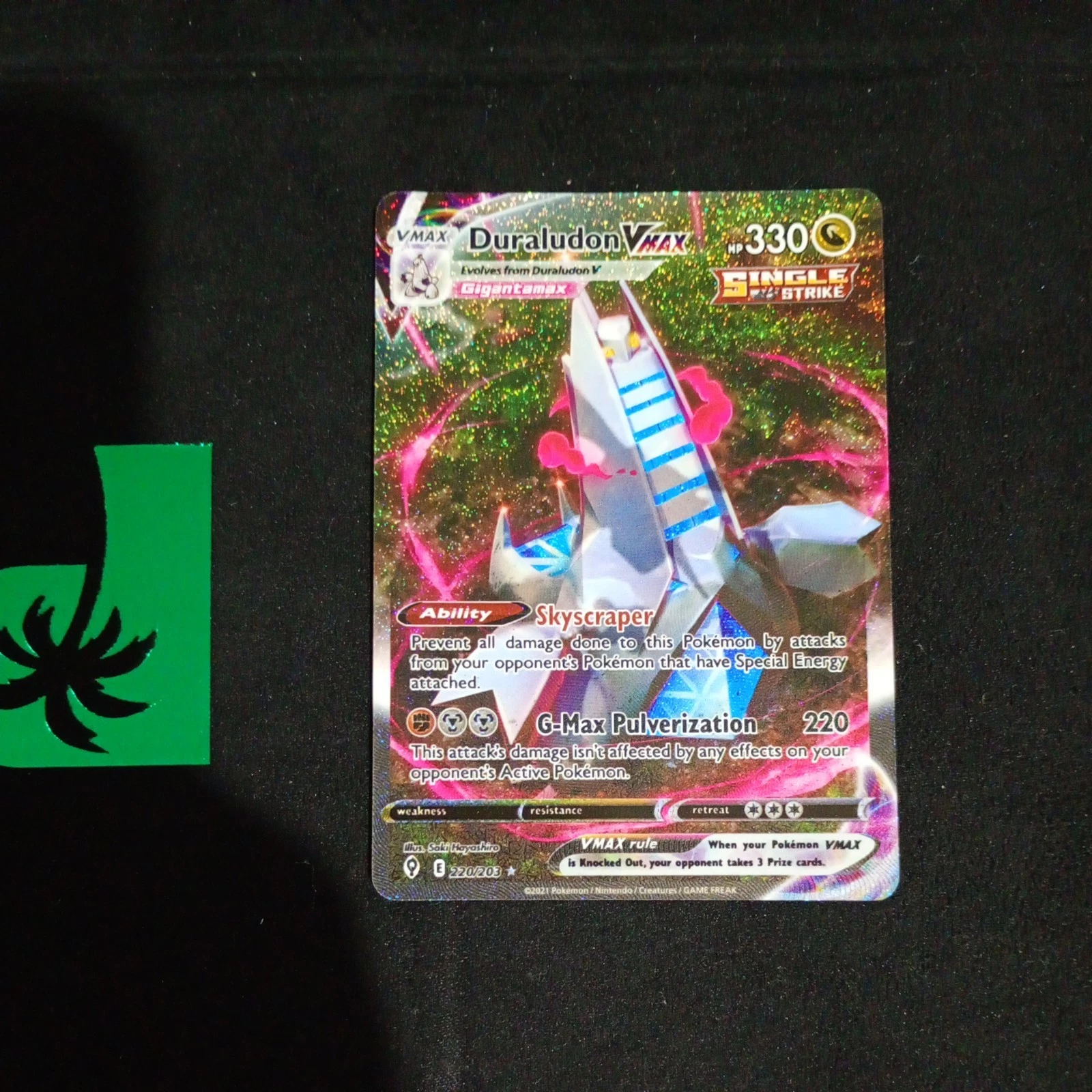 Duraludon VMAX 220/203 Alternate Art Evolving Skies Pokemon NM Pokemon Card