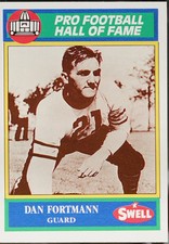 1990 Swell Greats Football Dan Fortmann #25 NM