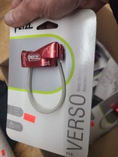 Petzl VERSO Belay Device Rock Climbing Red Aluminum. L6