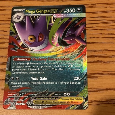 Mega Gengar EX 125/217 Ascended Heroes Holo Pokemon Card
