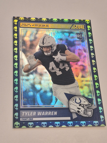 2025 Panini Score- Tyler Warren #21 Colts Extraterrestria lSSP Case Hit - Picture 4 of 5