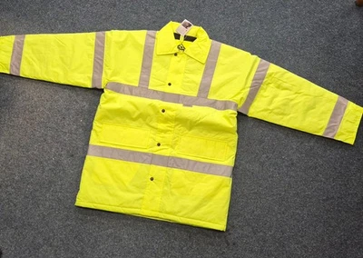 HIVIZ Hi Vis Coat Thermal Padded and Waterproof - Size Large - 3M - Durable Hi-Viz