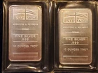 NTR METALS. Two 10 oz silver bar .999 fine silver. Sealed Bar. 2 count. NT