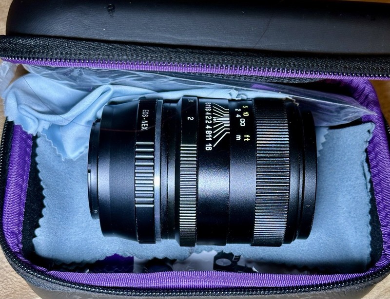 Mitakon Zhongyi Creator 35mm f/2 Canon EF + EOS-NEX Sony E Complete Original Kit