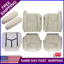 For 2003-06 Chevy Tahoe Light Tan 522 52i Driver Passenger Bottom Top Seat Cover