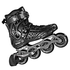 PASENDI Professional 4X80Mm Wheels Inline Skates, US Men 5-6, Black