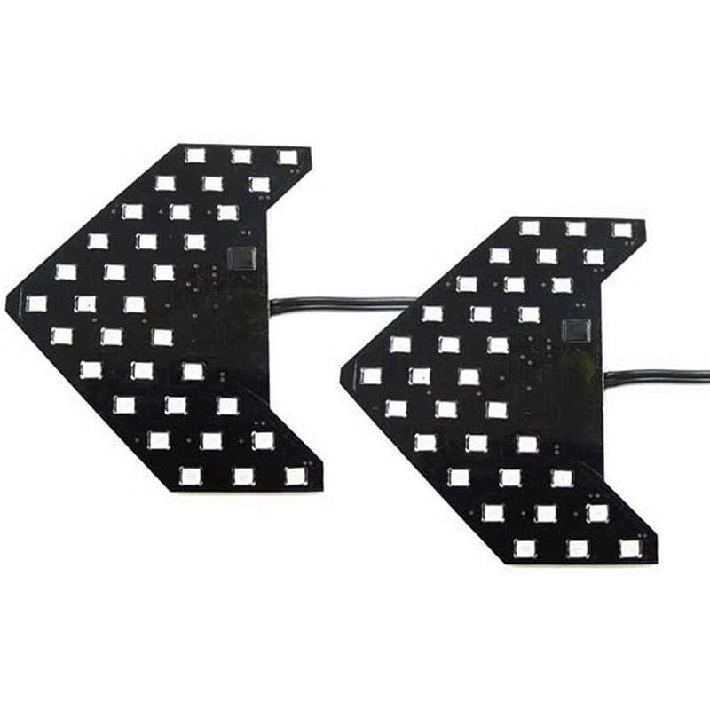 Panel de flechas 33SMD espejo lateral para automóvil bombillas LED luces de señal de giro lámparas Foto 4 de 4