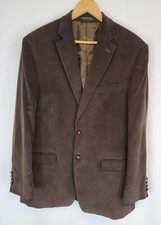Lauren Ralph Lauren Men's 2 Button Corduroy Blazer Elbow Patch 42R Brown Cotton