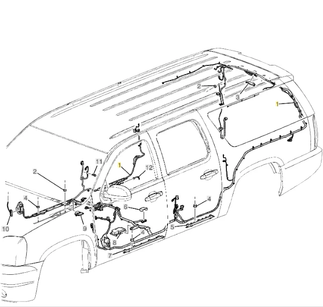 OEM ARNÉS DE CABLES AM/FM ESTÉREO CON CD, RDS, MP3 y USB 2012-2014 CHEVROLET SUBURBAN Foto 4 de 4