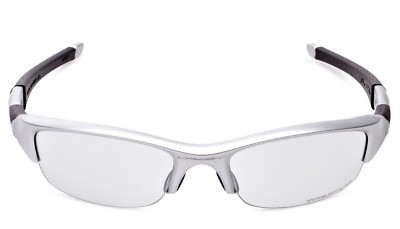 値下げ！ オークリー FLAK JACKET 03-884J シルバーフレーム New Oakley Flak Jacket 1.0 Silver w/Titanium Clear Asian Fit