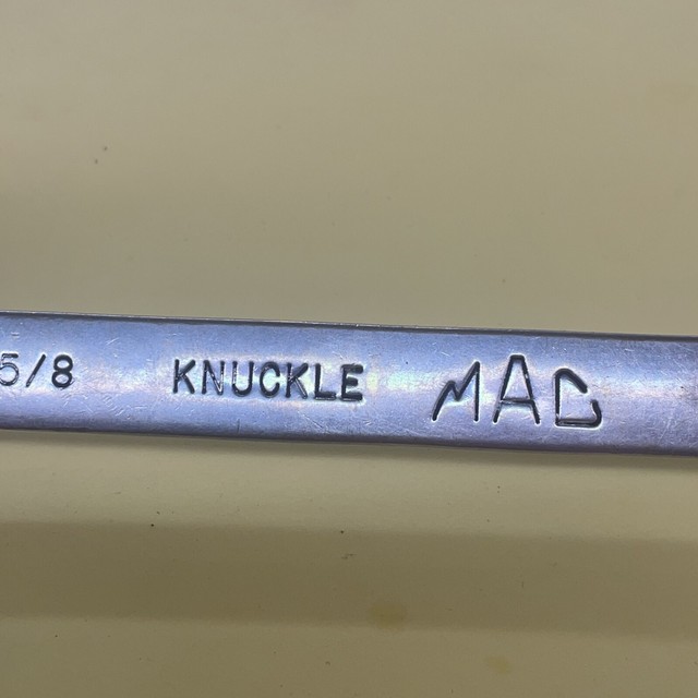 Mac 5/8” Combination Wrench Knuckle Saver 5381710 USA Made Look for