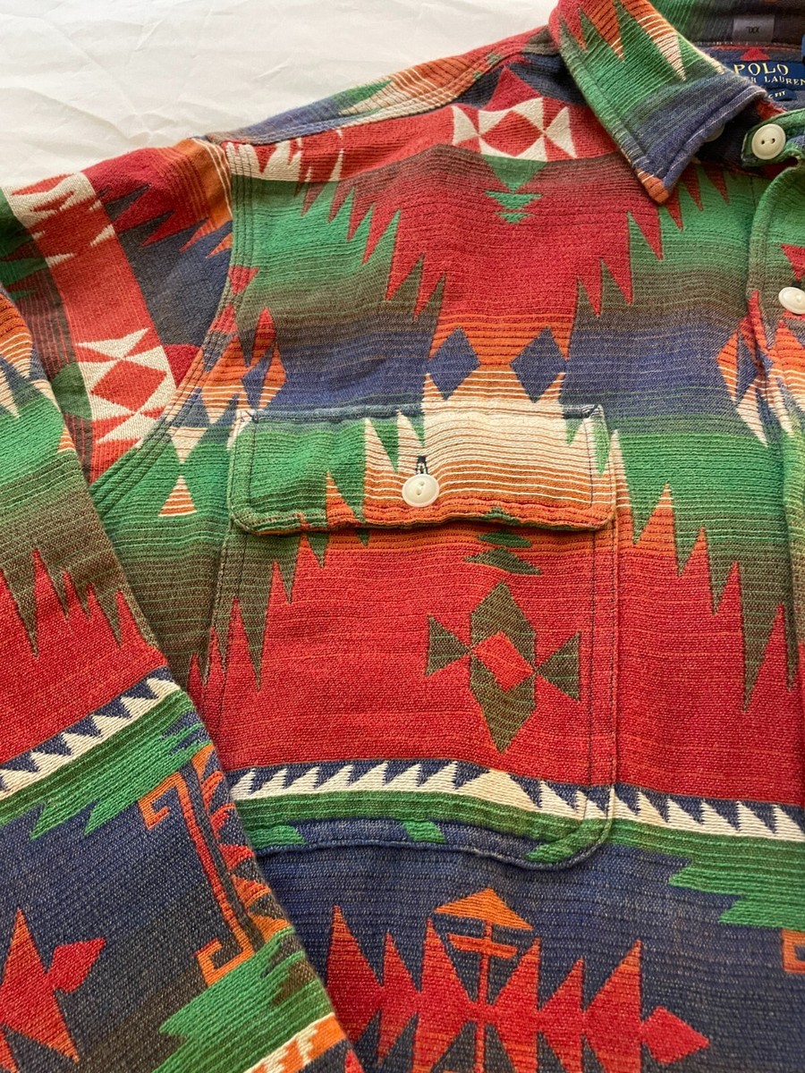 POLO RALPH LAUREN Men's Multicolor Aztec Southwestern Beacon