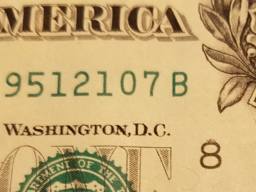 Birthday Dollar Bill July 21, 1951 Numeric Date Serial Number US Series 2017 H - Picture 3 of 5