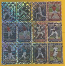 2022 Panini Donruss Baseball The Elite Series Diamond Parallel Complete Set 1-12