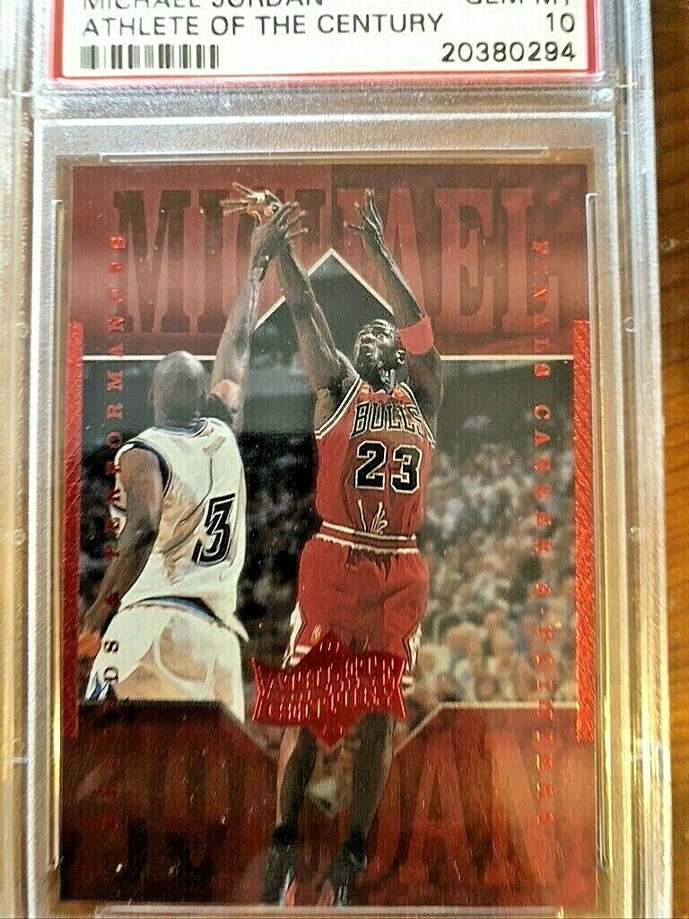 NBA カード MJ Athlete of the Century 1999 Upper Deck #8 Michael Jordan Athlete of the Century PSA