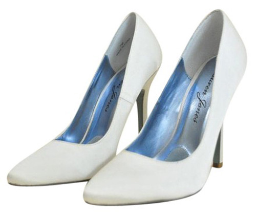satin pumps wedding