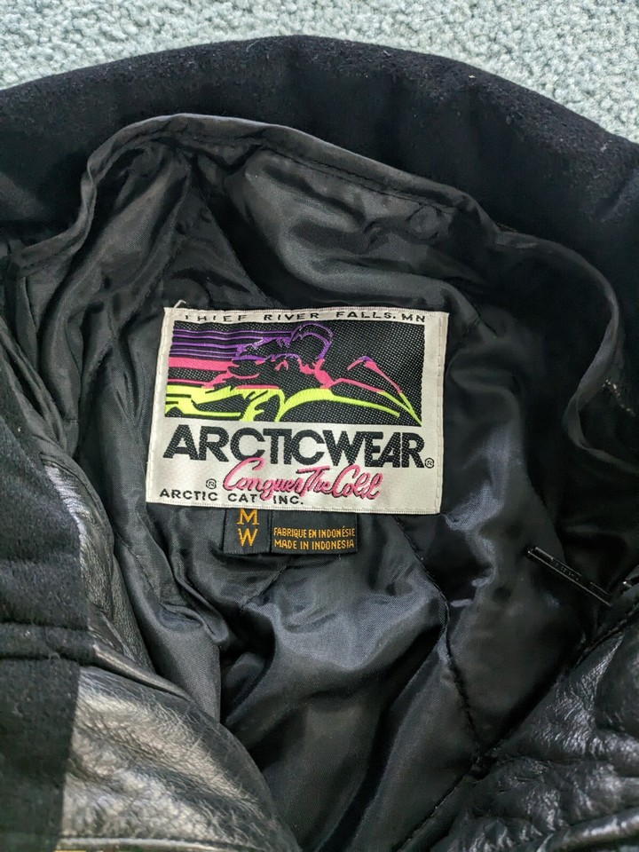 Womens arctic cat leather snowmobile jacket And Bibs eBay