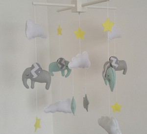 elephant nursery mobile