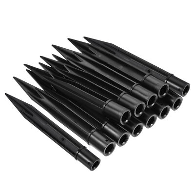 12Stk Solar-Licht Spike 0,39x0,67x5,91 Zoll Boden Einsätze für Garten Pathway