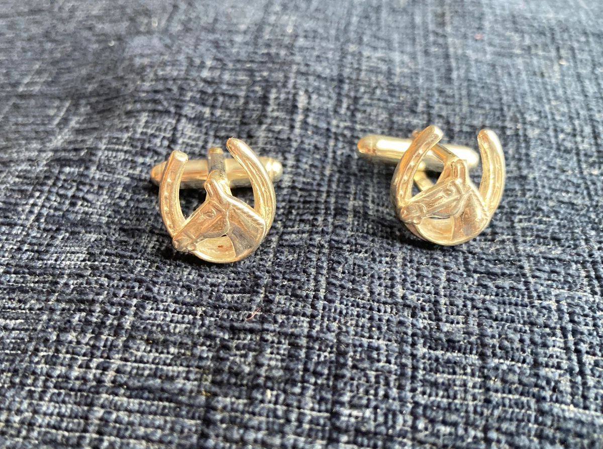 Horseshoe cufflinks hot sale