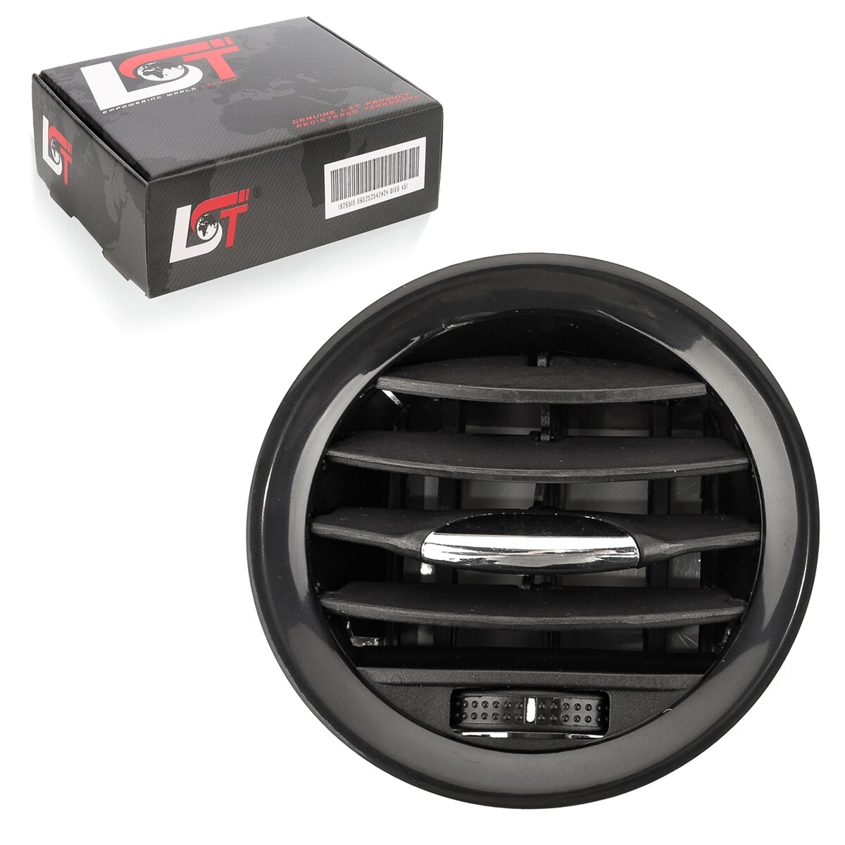 Dashboard Vent Ventilation Grille Black Chrome for Vauxhall Adam Corsa D
