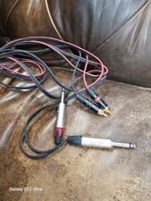 10FT 2 RCA Male to 2 - two 1/4" Male TRS Stereo Professional Audio Cable