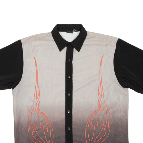 Camisa para hombre 7071 negra bloque de color L - Imagen 2 de 6