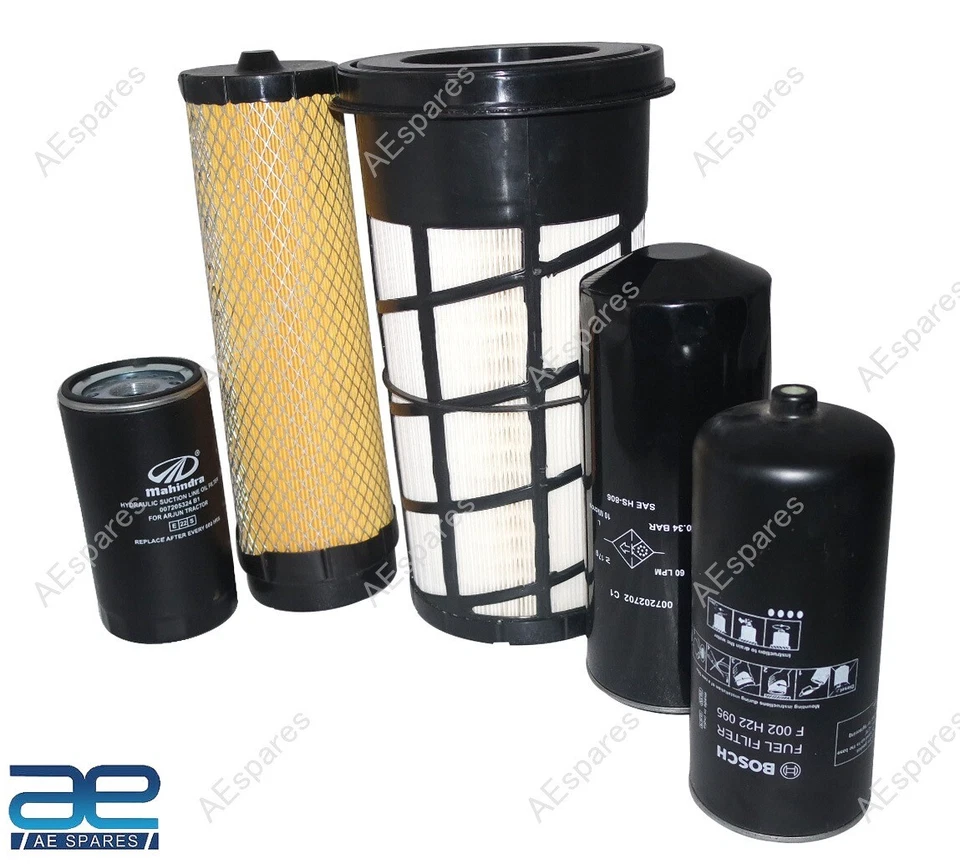 Filter Kit Pack of 5 For Mahindra Tractor 5530 2WD-T3 / 5530 2WD Synchro S2u - Image 3 of 4
