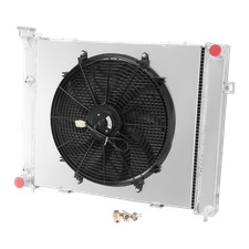 3 Row Aluminum Radiator Shroud Fan For 1993-1997 Jeep Grand Cherokee 4.0l L6 Us 3 Row Aluminum Radiator Shroud Fan For 1993-1997 Jeep Grand Cherokee 4.0l L6 Us