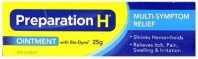 Canadian Preparation H Ointment With Bio-Dyne Multi-Symptom 25g from Canada