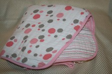 Aden and Anais Dream Blanket Muslin Dots and Stripes 45" X 45"