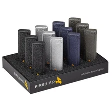 Firebird Wildcat Single Jet Butane Cigar Lighter - Gunmetal - New