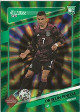 2021-22 Panini Donruss World Cup Orbelín Pineda Green Lazer SP RC Mexico