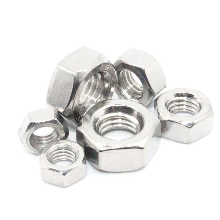 JH-FAST M3 M4 M5 M6 M8 M10 M12 HEX NUT FULL HEXAGON NUTS DIN 934 STAINLESS STEEL