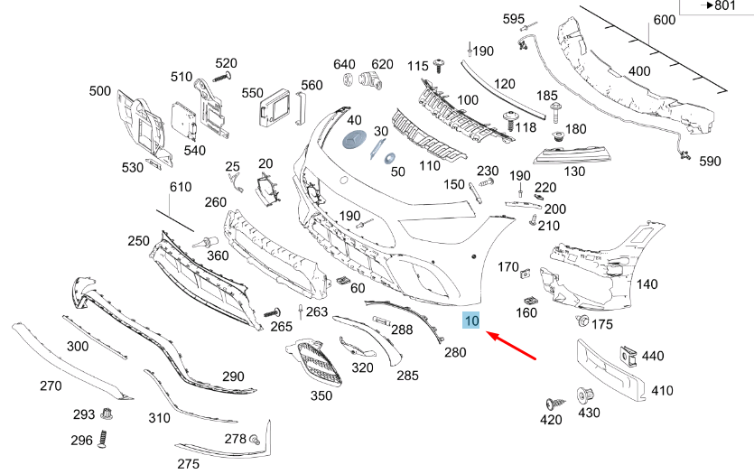 MERCEDES GT AMG 6.3 W 290 4door Stoßstange online kaufen | eBay 