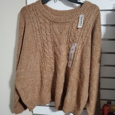Womens sweater XL long Sleeve Brown