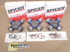 GREASABLE U JOINT KIT 1998 DODGE RAM 1500 FRONT 4X4 2 PART DRIVE SHAFT 3ea